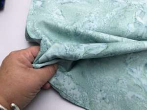 Patchwork stof - marmor look i mint
